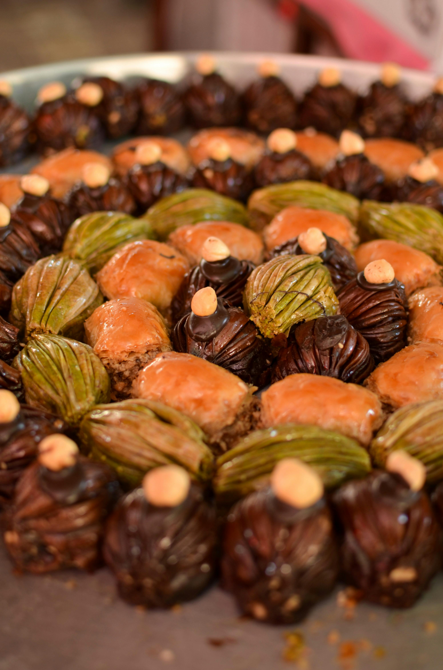 A plate of delicious dates dessert